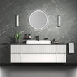 Linnea 1600mm White Wall Hung Vanity Unit with Side Units and White Basin
