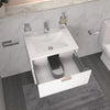 Sonix 600mm White Fluted Wall Hung Vanity Unit