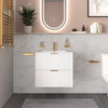 Sonix 600mm White Fluted Wall Hung Vanity Unit