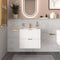 Sonix 600mm White Fluted Wall Hung Vanity Unit