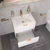 Sonix 600mm White Fluted Wall Hung Vanity Unit