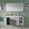 Sonix White 1200mm Wall Hung Fluted Vanity Unit