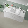 Sonix White 1200mm Wall Hung Fluted Vanity Unit