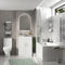 Celeste 600mm White Vanity Unit, Toilet, and Bath Suite