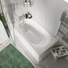 Celeste 600mm White Vanity Unit, Toilet, and Bath Suite