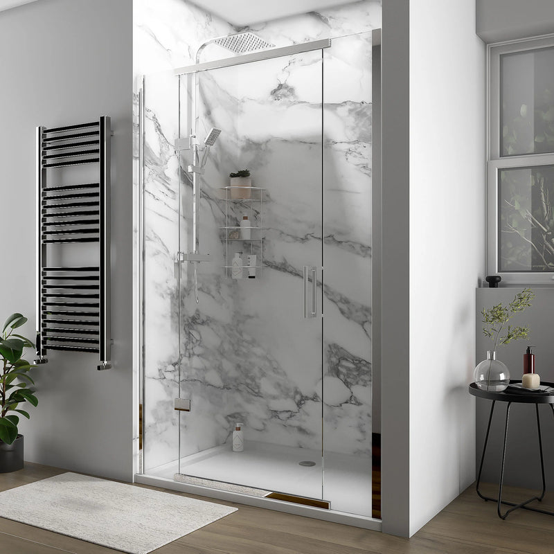 Havana 1300mm Chrome Shower Door
