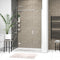 Havana 1600mm Chrome Shower Door