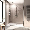 Havana 1700mm Chrome Shower Door