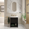 Linnea 600mm Black Floorstanding Vanity Unit
