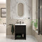 Linnea 600mm Black Floorstanding Vanity Unit with Black Tap