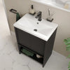 Linnea 600mm Black Floorstanding Vanity Unit