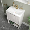 Linnea 600mm Cashmere Floorstanding Vanity Unit