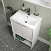 Linnea 600mm Cashmere Floorstanding Vanity Unit