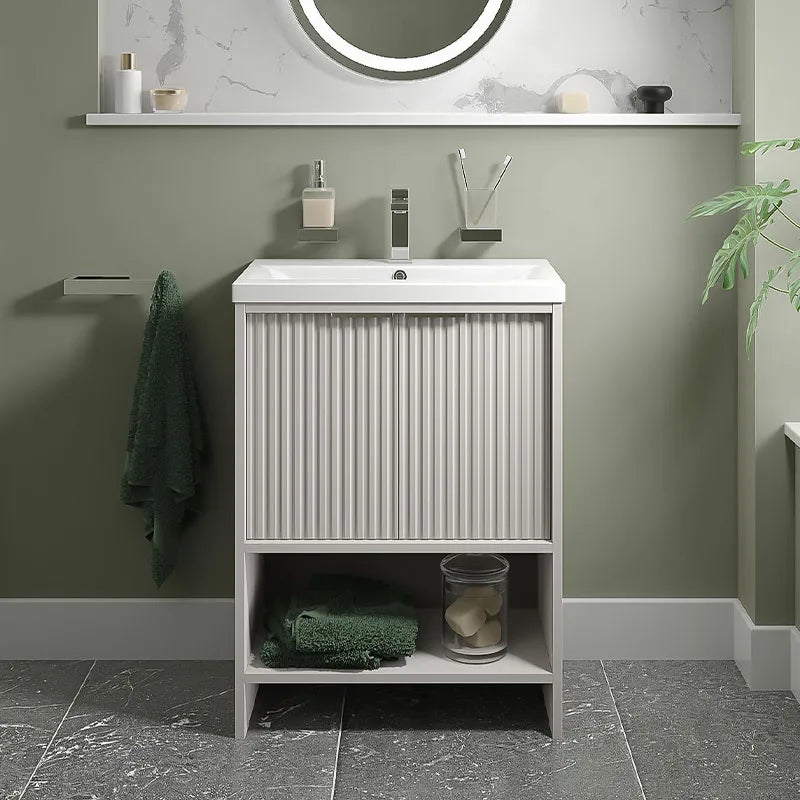 Linnea 600mm Cashmere Floorstanding Vanity Unit