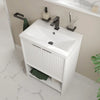 Linnea 600mm Cashmere Floorstanding Vanity Unit
