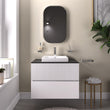 Linnea 700mm White Wall Hung Vanity Unit with White Square Basin