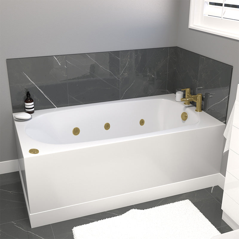 1400 x 700mm Petite 6 Jet Whirlpool Single Ended Bath
