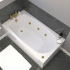 1300 x 700mm Petite 6 Jet Whirlpool Single Ended Bath