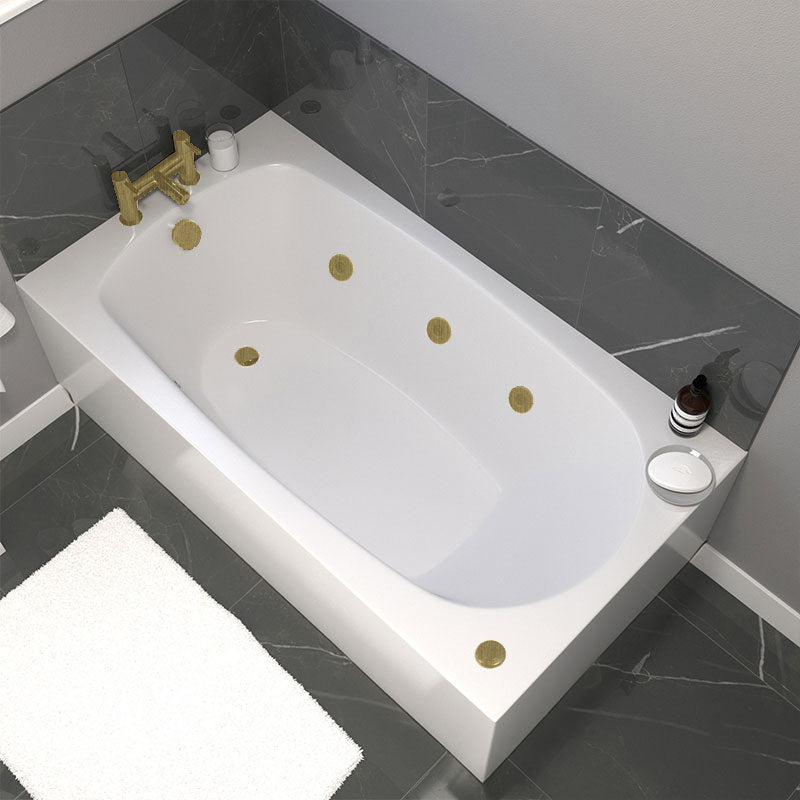 1300 x 700mm Petite 6 Jet Whirlpool Single Ended Bath
