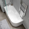J Shaped Curved Rectangular Bath Tee