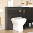 Linnea Black Back-to-wall Toilet Unit