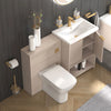 Linnea Cashmere Suite with 600mm Vanity and Back-to-wall Toilet Unit