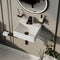 Compact basin 330 x 290 x 115mm in white, small cloakroom and ensuite space-saving design