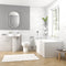 Karizma Small Bath Suite with Basin, Pedestal, Toilet, Bath, Taps & Waste