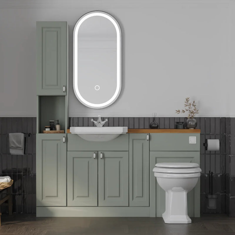 Oliver 1600 Sage Traditional Fitted Furniture Combination with Tall Boy