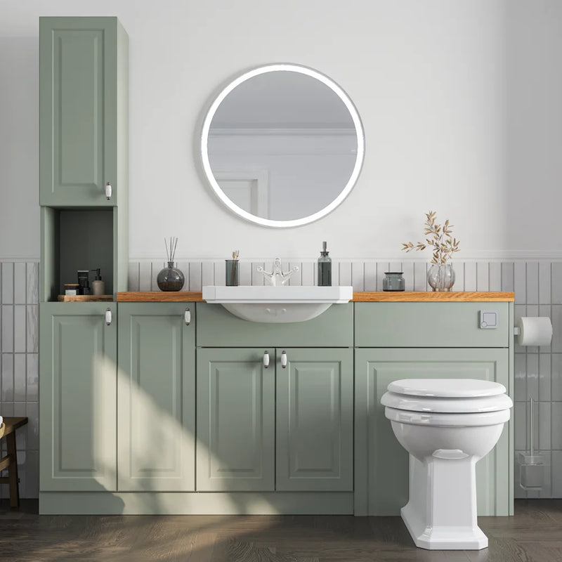 Oliver 1800 Sage Traditional Fitted Furniture Combination with Tall Boy