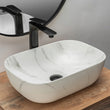 Bodine Matt White Marble Countertop Basin