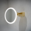 Cirque Magnifying Mirror Brushed Brass 20cm