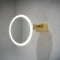 Cirque Magnifying Mirror Brushed Brass 20cm