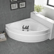 1200 x 1200 Corner Bath White Laguna