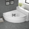 1200 x 1200 Corner Bath White Laguna