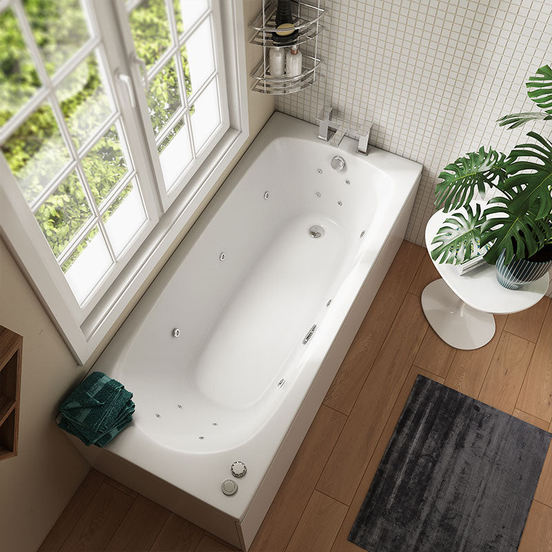 1600 x 700mm 6 or 14 Jets Single Ended Whirlpool Bath Mercury