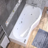 1700mm P Shape 8 or 14 Jet Whirlpool Shower Bath
