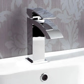 Sidaw basin mono mixer tap with waste in chrome, clean modern single-lever design with smooth operation