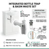 Kiana 1050mm Combination Vanity Unit & BTW Toilet Complete Suite