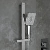 Concealed Shower Twin Valve, Fixed Shower Head & Handset Square