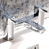 Concept bath filler tap in chrome, modern single-lever design for quick and quiet bath filling