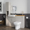 Oliver 1500 Cashmere Shaker Fitted Furniture Combination with Tall Boy