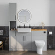 Oliver Grey Slim Shaker Fitted Furniture Combination with Tall Boy Storage