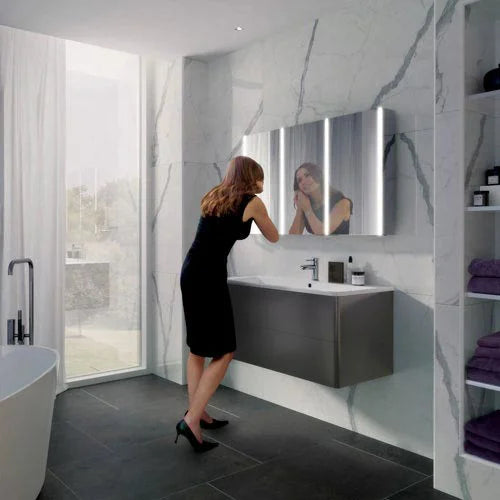 Hib Xenon 120 Mirror Cabinet W120.5 x H70 x D13cm