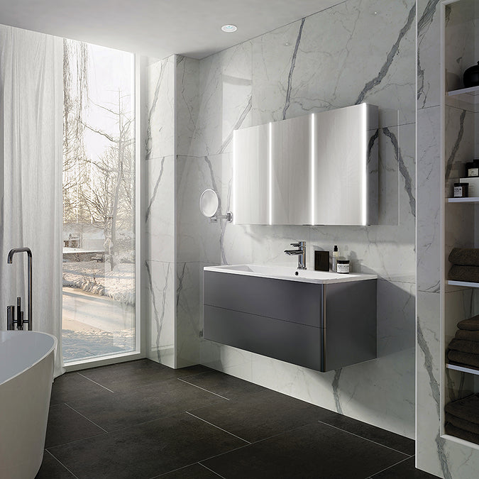 Hib Xenon 120 Mirror Cabinet W120.5 x H70 x D13cm