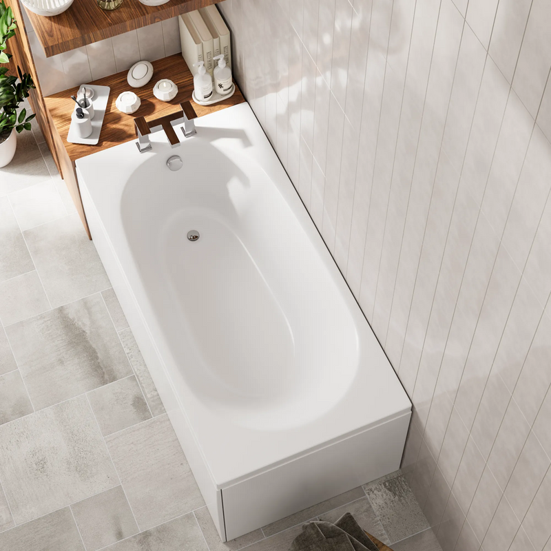 1400 x 700mm Single Ended Bath Mercury