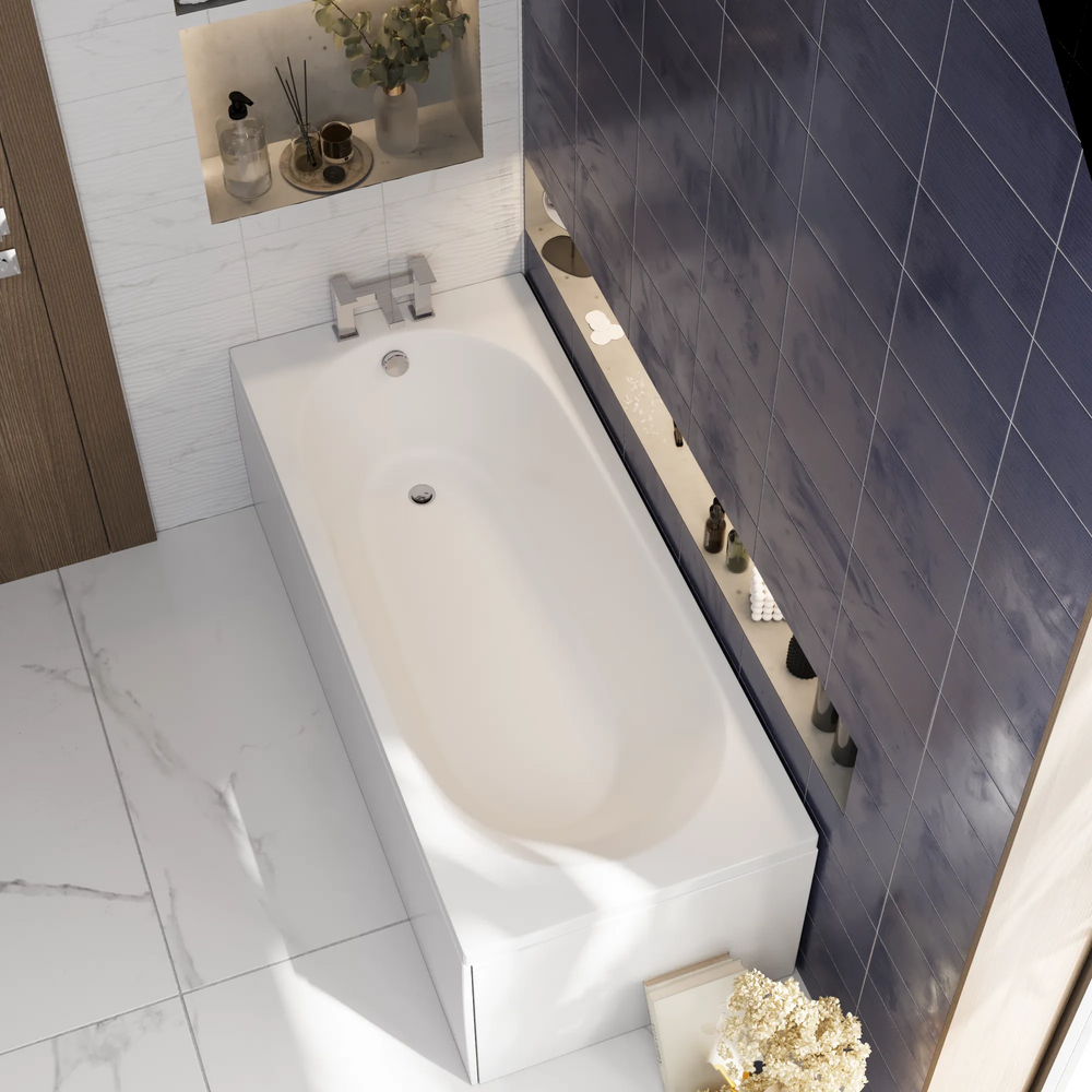 1600mm Single Ended Bath Mercury