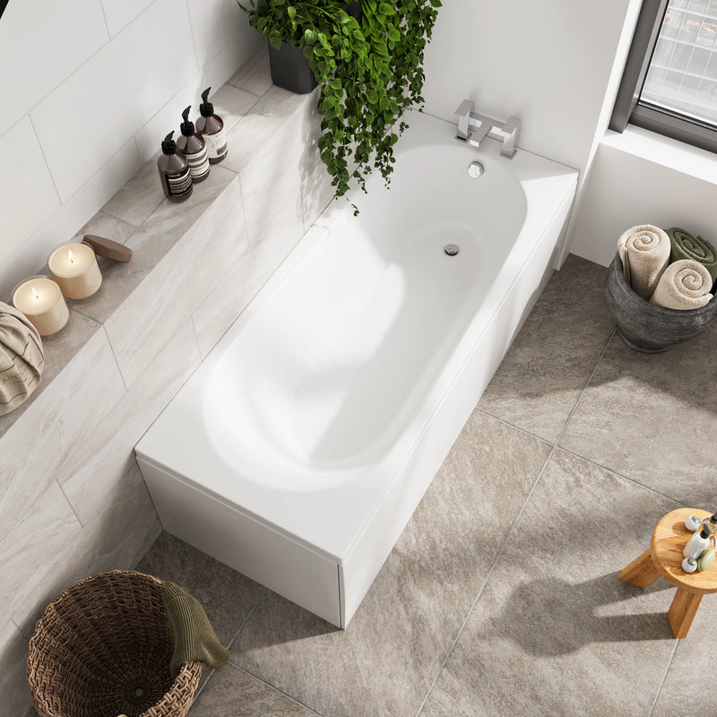 1700mm Single Ended Bath Mercury
