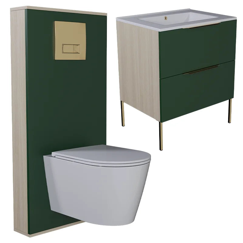 WC Frame & Cistern with Flush Plate