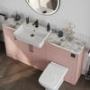 Oliver 1500 Matt Pink Shaker Fitted Furniture Combination